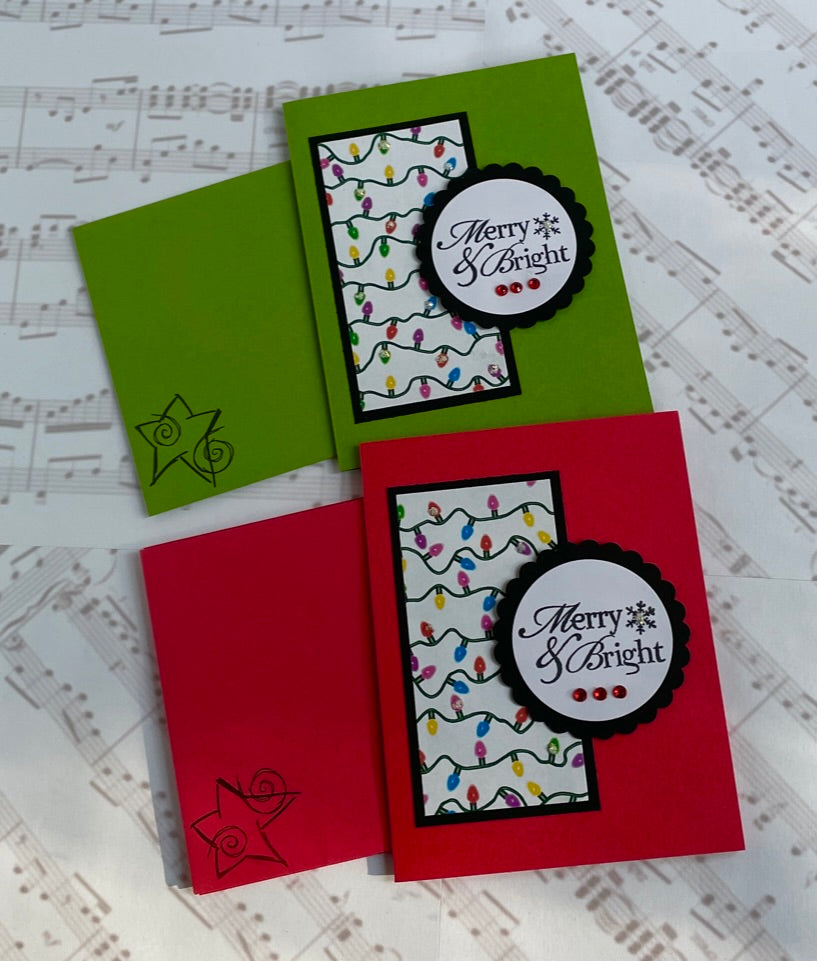 String of Lights Handmade Cards