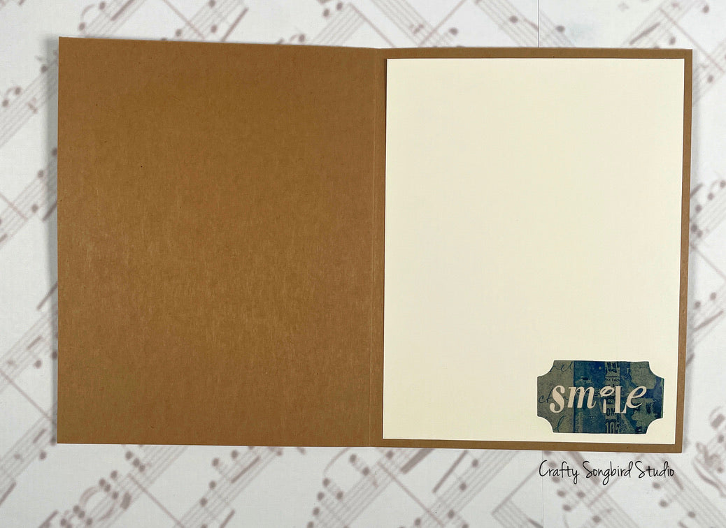 Grunge Kraft Birthday Handmade Card #3