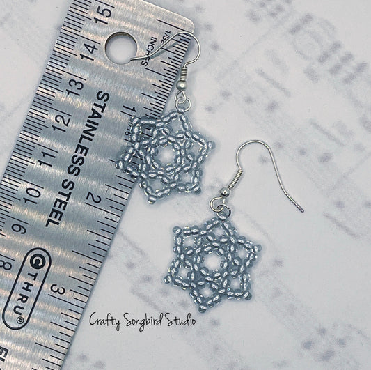 Star Shine Earrings - Crystal/Pewter-lined