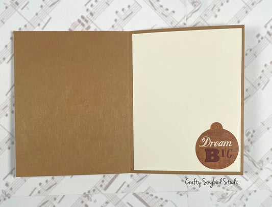 Grunge Kraft Birthday Handmade Card #2