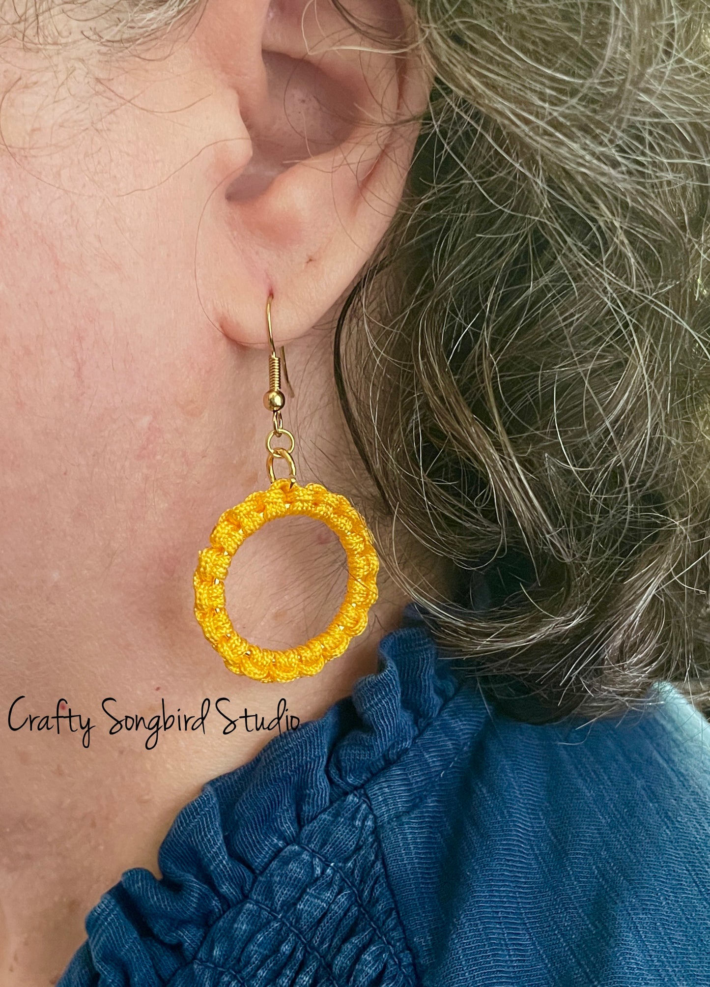 Lark Song Knotted Earrings - Yellow