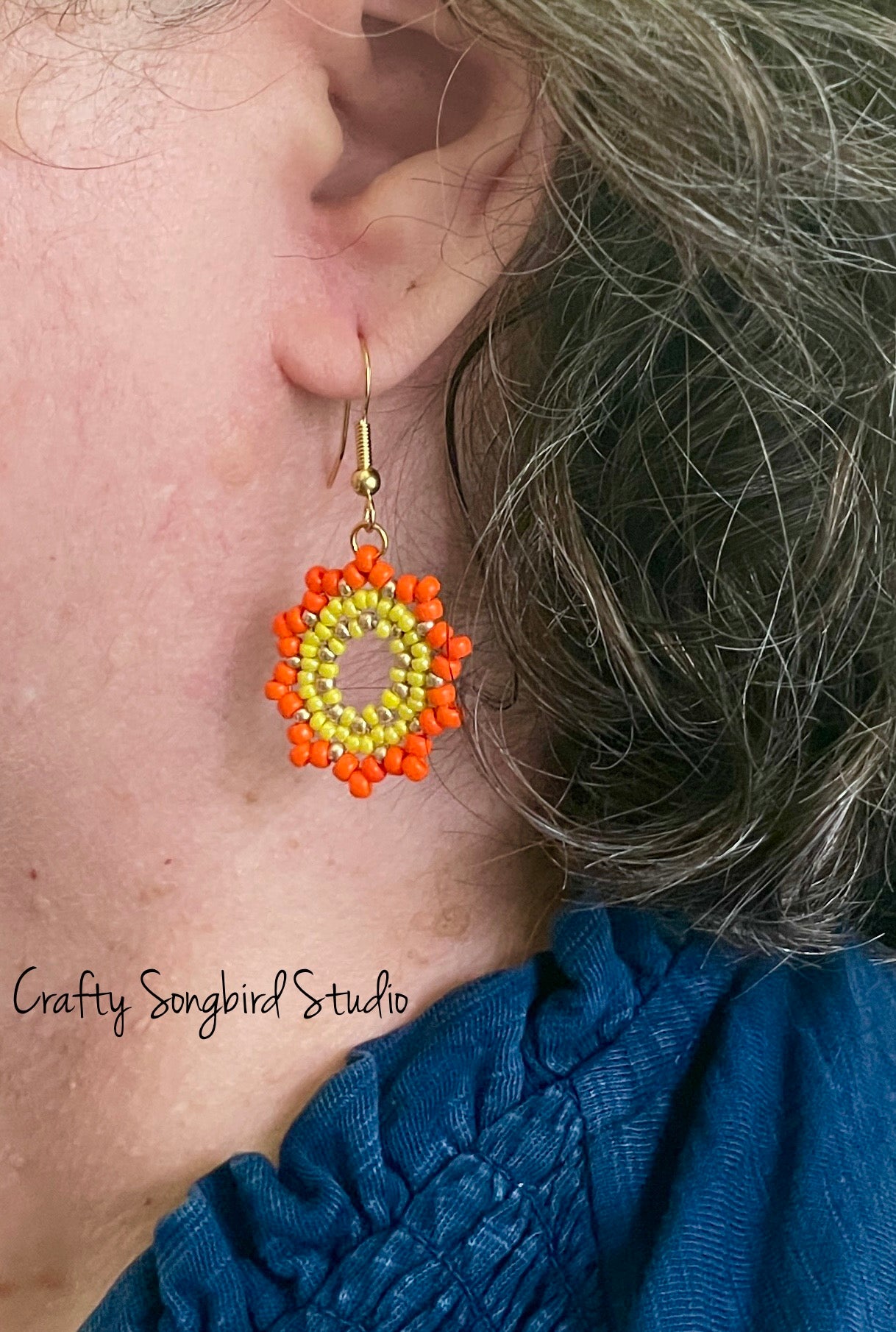 Pretty Posy Earrings - Poppy