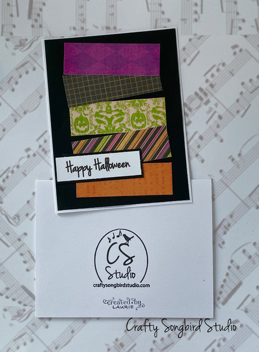 Happy Halloween #4 Handmade Cards - (Blank Inside) Set of 2