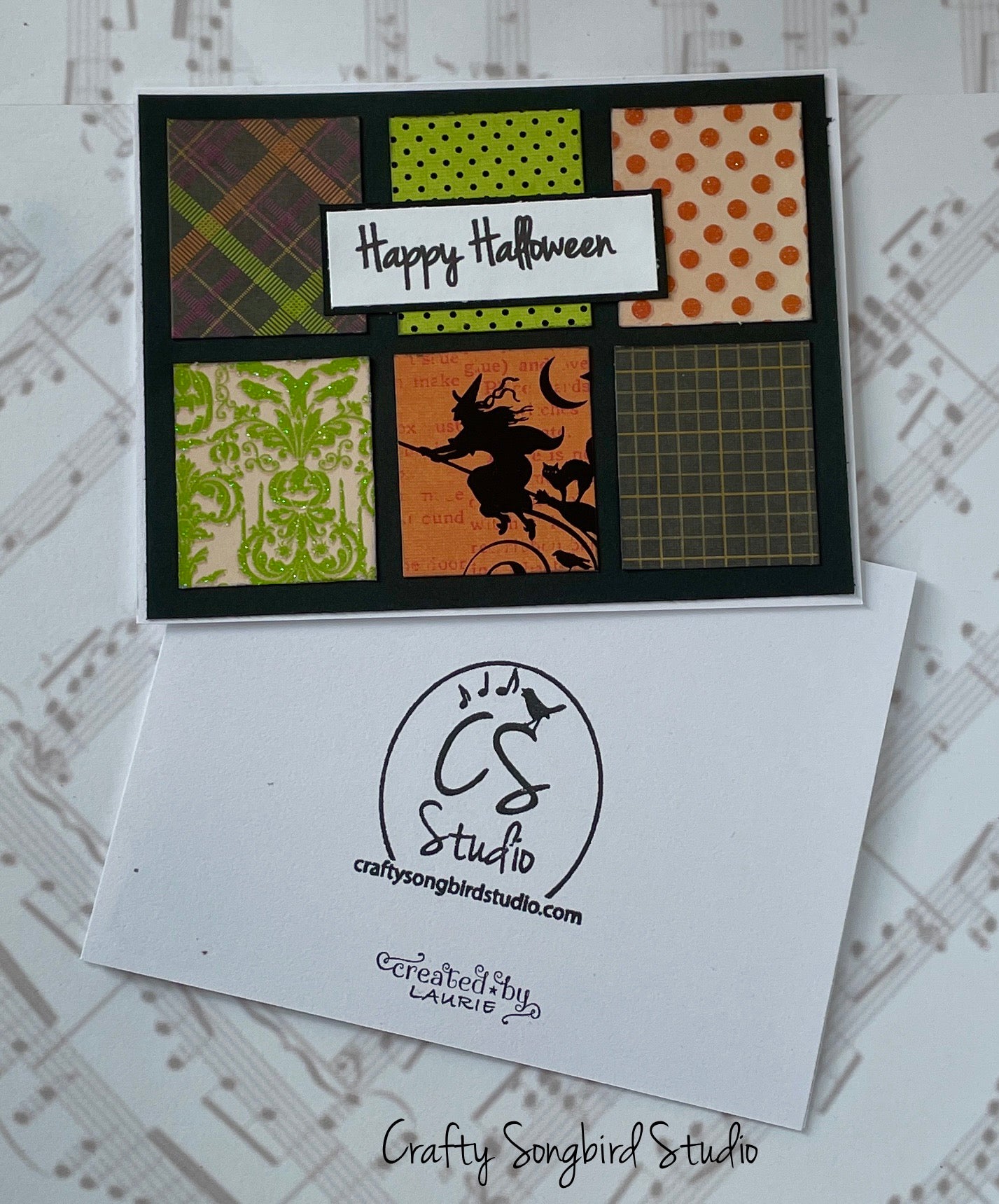 Happy Halloween #1 Handmade Cards - (Blank Inside) Set of 2