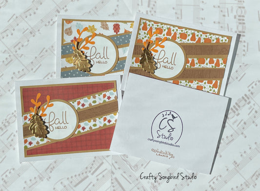 Fall Hello #1 Handmade Cards (Blank Inside)