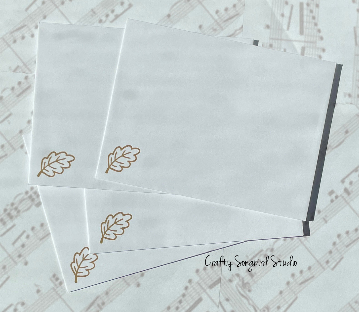 Fall Hello #4 Handmade Cards (Blank Inside)