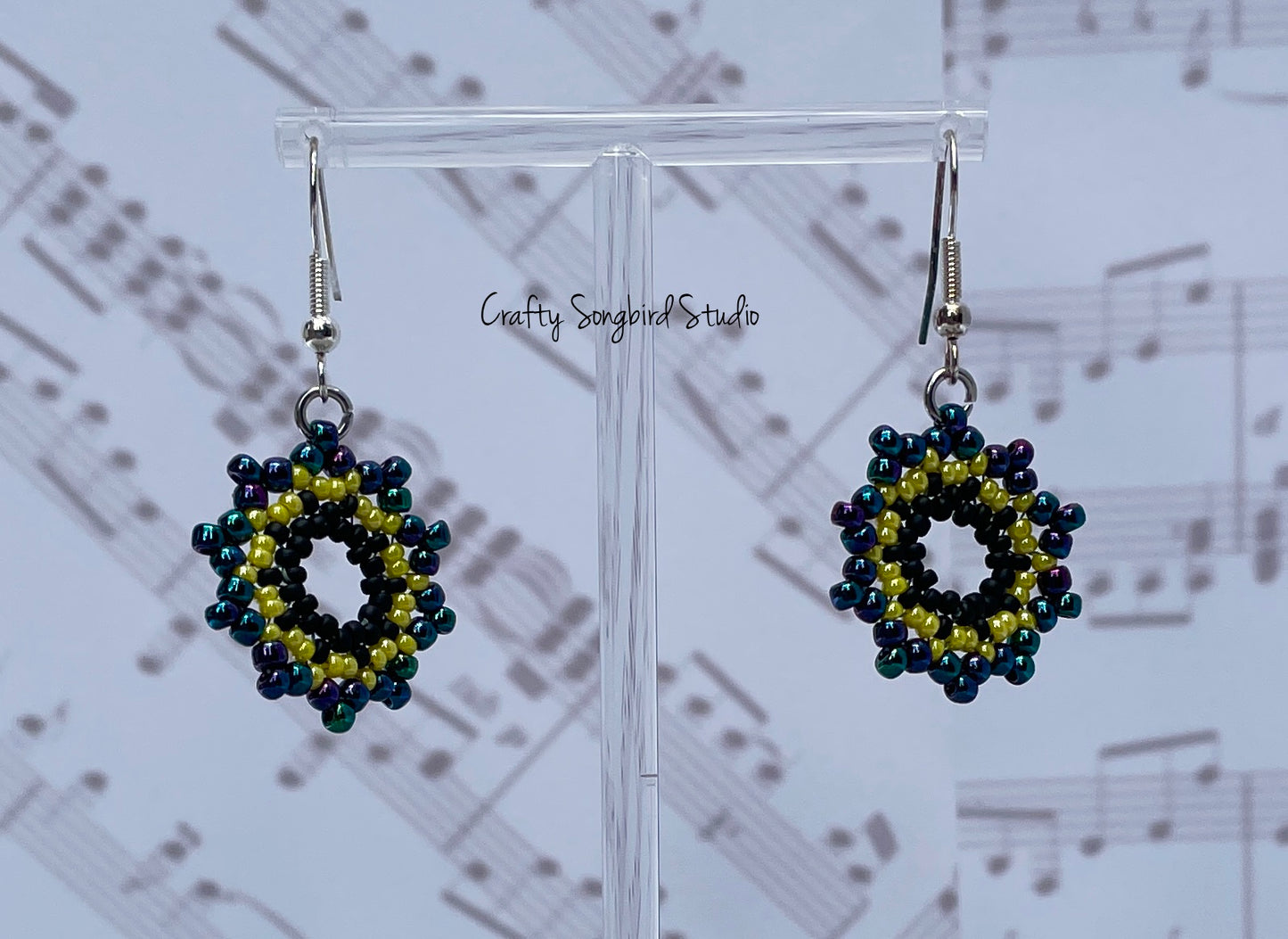 Pretty Posy Earrings - Pansy