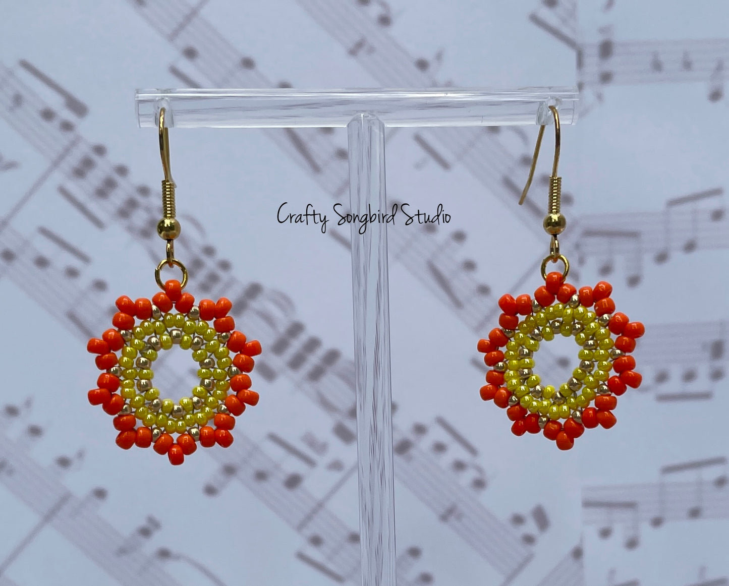 Pretty Posy Earrings - Poppy