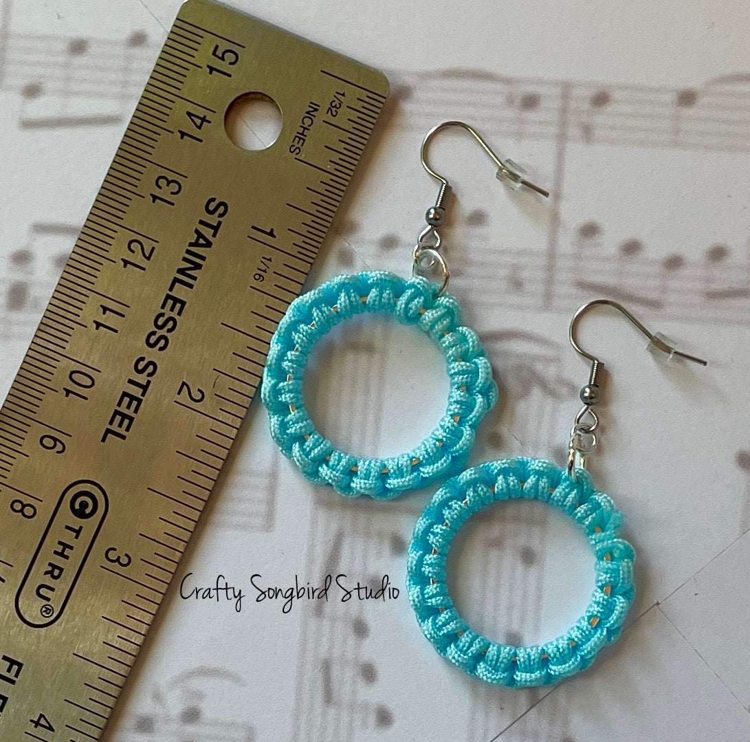 Lark Song Knotted Earrings - Light Blue