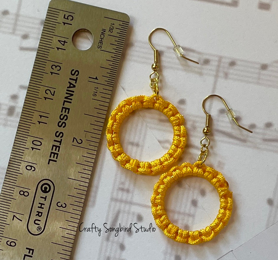 Lark Song Knotted Earrings - Yellow