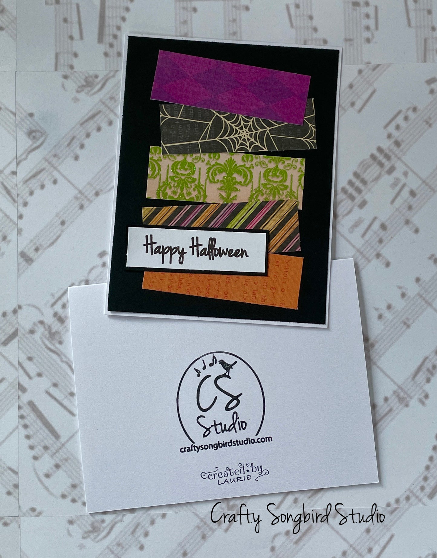 Happy Halloween #2 Handmade Cards - (Blank Inside) Set of 2