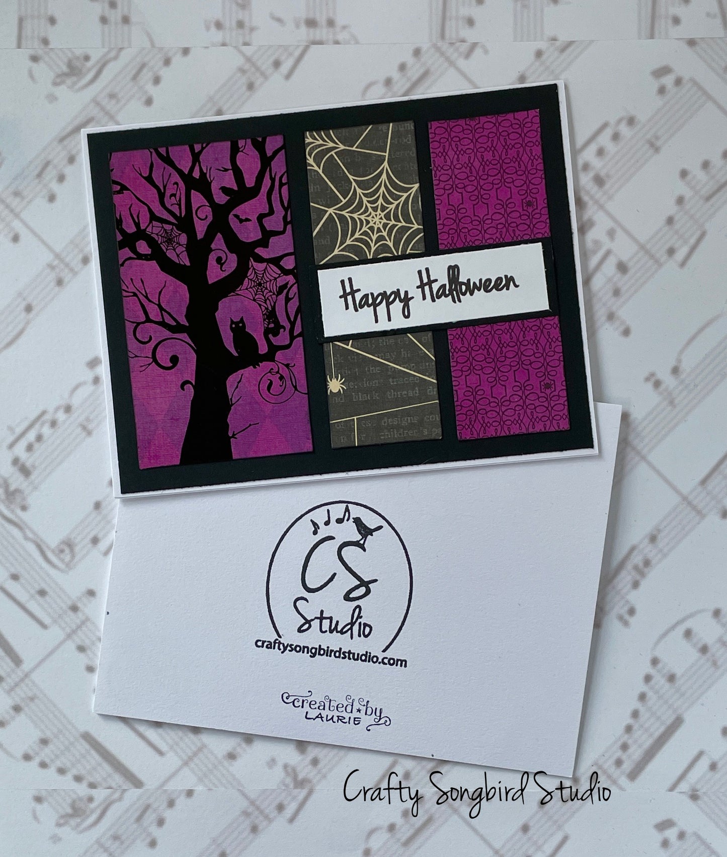 Happy Halloween #3 Handmade Cards - (Blank Inside) Set of 2