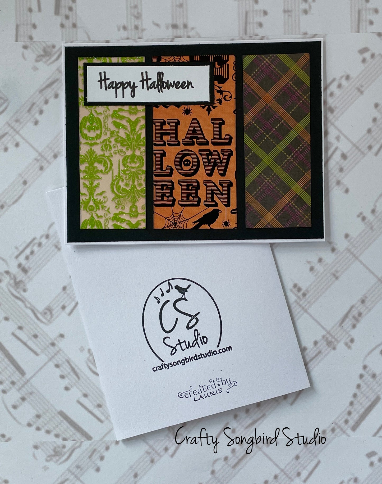 Happy Halloween #5 Handmade Cards - (Blank Inside) Set of 2