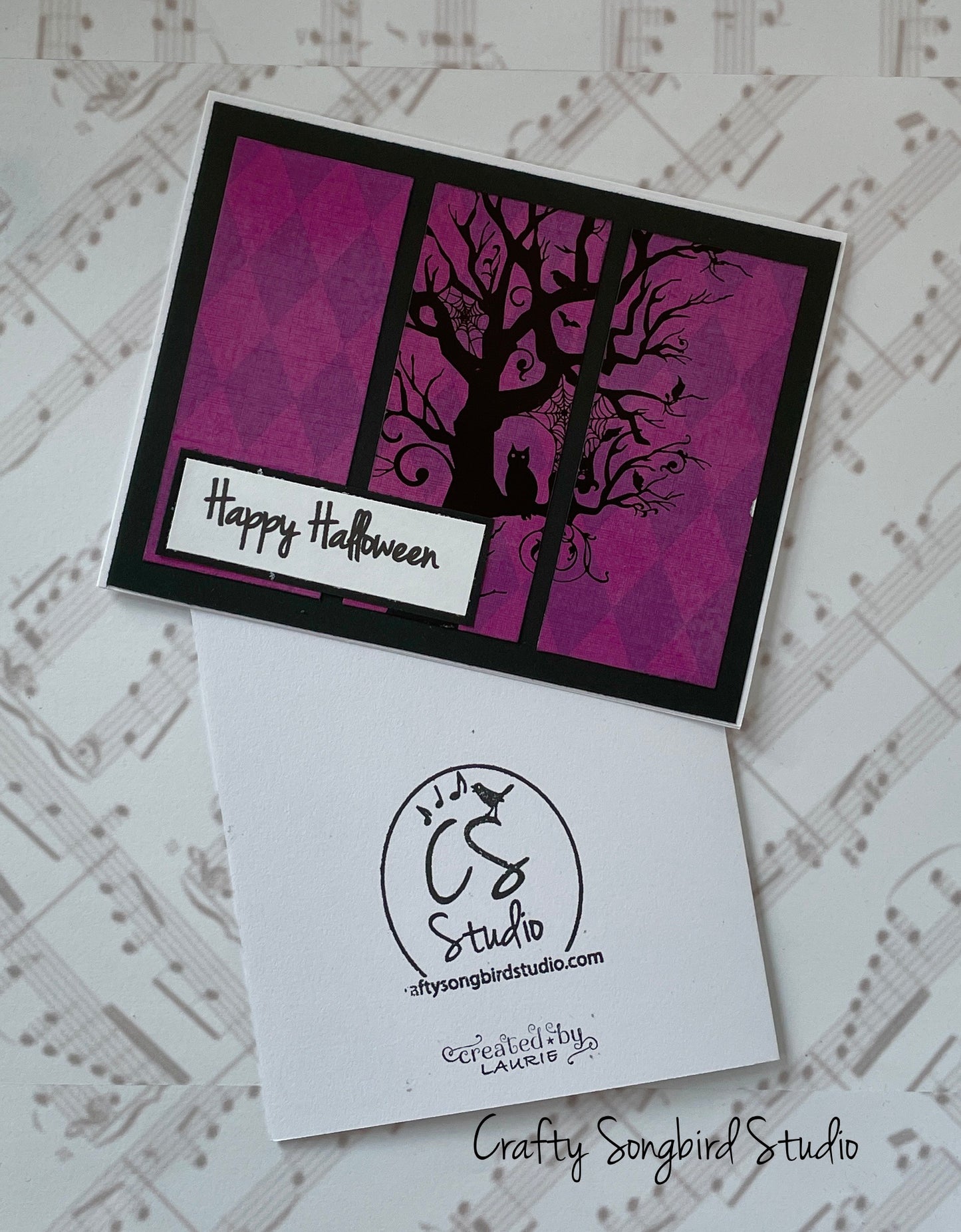 Happy Halloween #6 Handmade Cards - (Blank Inside) Set of 2